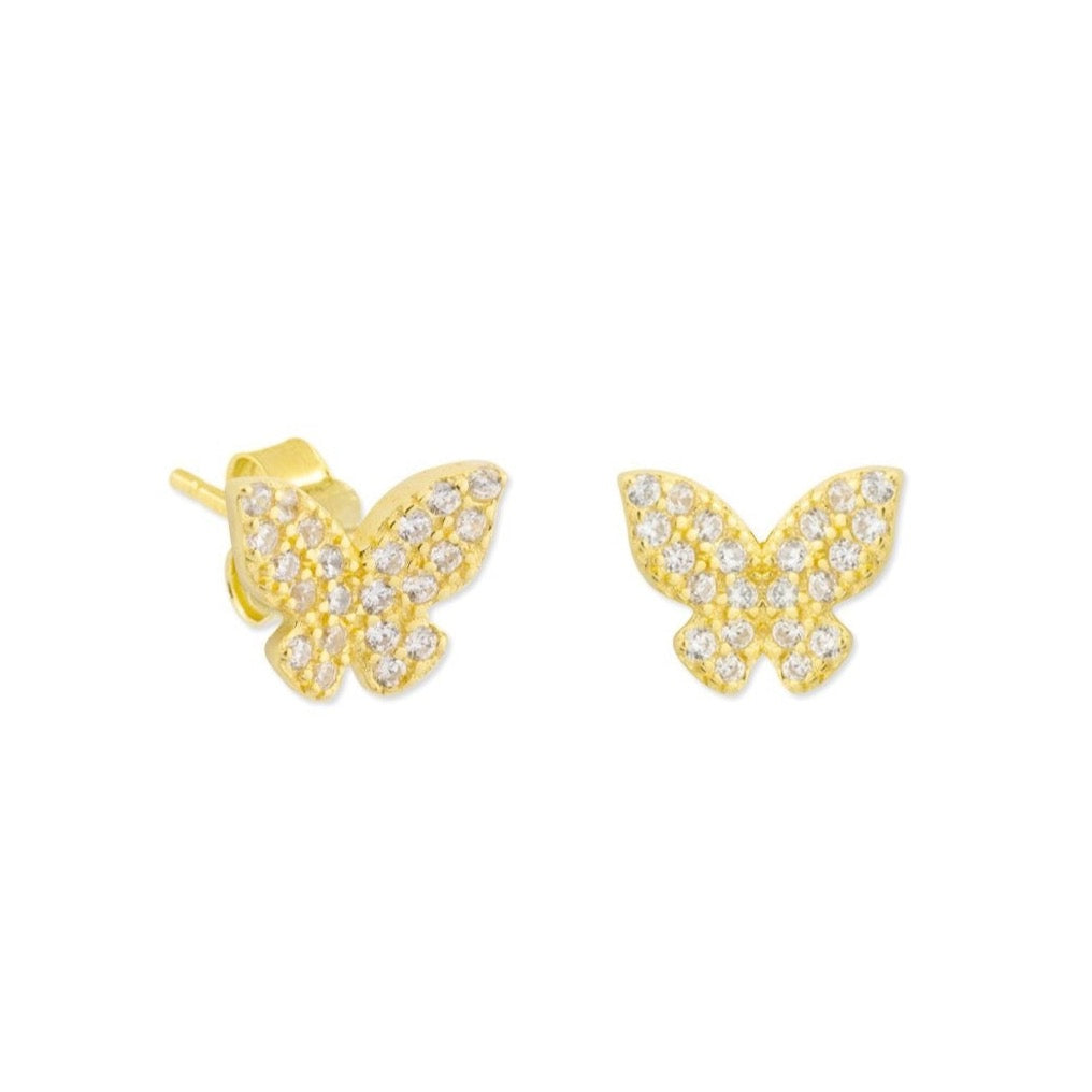 Gold Butterfly Earring 